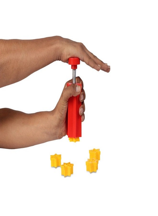 دي أس ختم صنع حلوى على شكل نجمة من دي إس | قالب حلوى بخمسة تصاميم | أداة تقطيع البسكويت | ختم 3.8 سم - Image 3